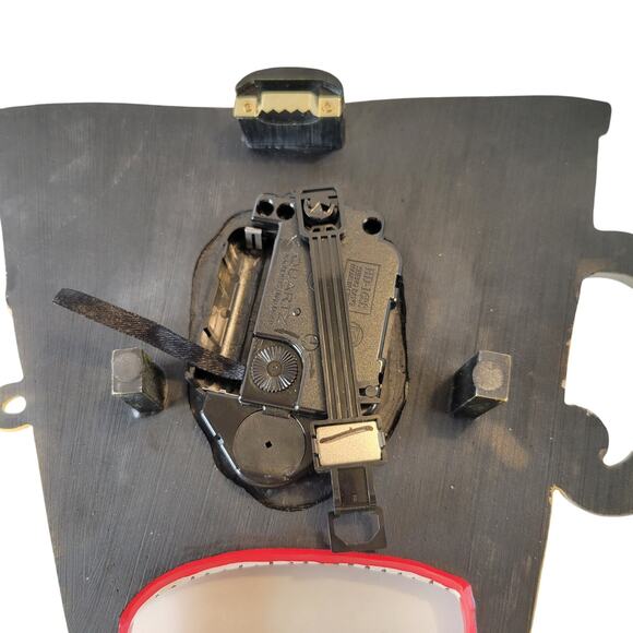 Rare Allen Designs Coffee Freak Wall Clock Studio Art Funky Mug Face 13x9" Works - Picture 9 of 16